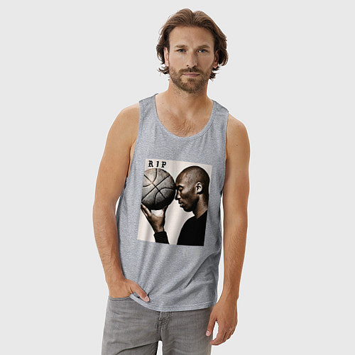 Мужская майка Kobe - RIP Legend / Меланж – фото 3