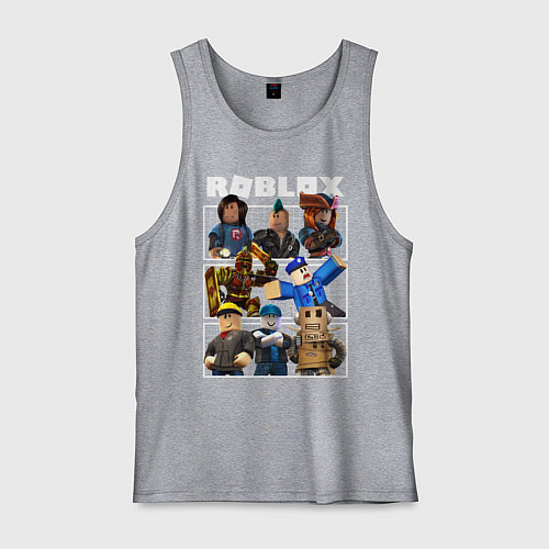 Мужская майка ROBLOX / Меланж – фото 1