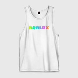 Майка мужская хлопок ROBLOX, цвет: белый