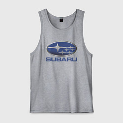 Майка мужская хлопок SUBARU, цвет: меланж