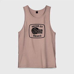 Майка мужская хлопок Canelo Alvarez, цвет: пыльно-розовый