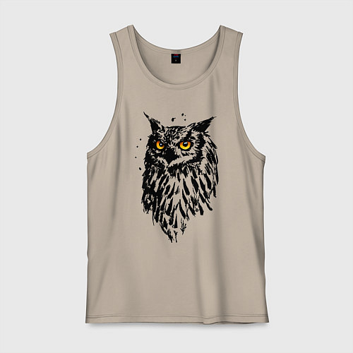 Мужская майка Сова / Миндальный – фото 1