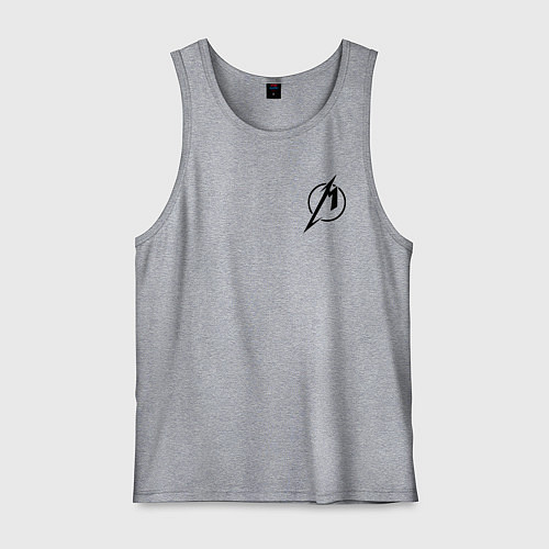 Мужская майка Metallicaспина / Меланж – фото 1