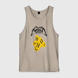 Майка мужская хлопок ПОШЛАЯ МОЛЛИ, цвет: миндальный