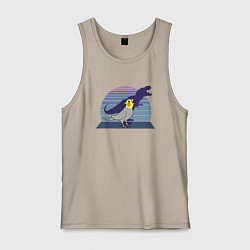 Майка мужская хлопок Рекс 1, цвет: миндальный