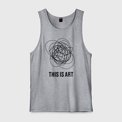 Мужская майка This is art