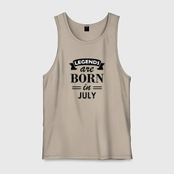 Мужская майка Legends are born in july