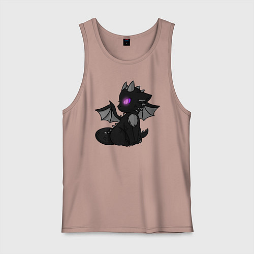 Мужская майка Эндар дракон / Пыльно-розовый – фото 1