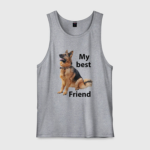 Мужская майка Овчарка / Меланж – фото 1