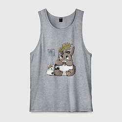 Майка мужская хлопок Тоторо, цвет: меланж