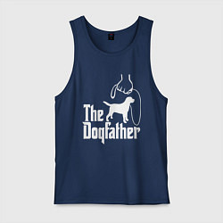 Майка мужская хлопок The Dogfather - пародия, цвет: тёмно-синий