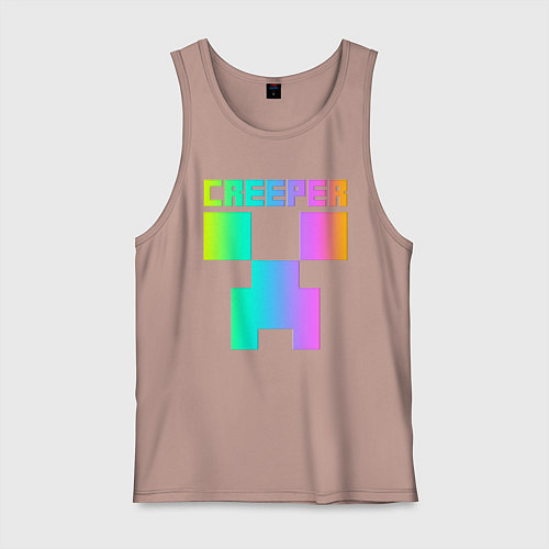 Мужская майка MINECRAFT CREEPER / Пыльно-розовый – фото 1