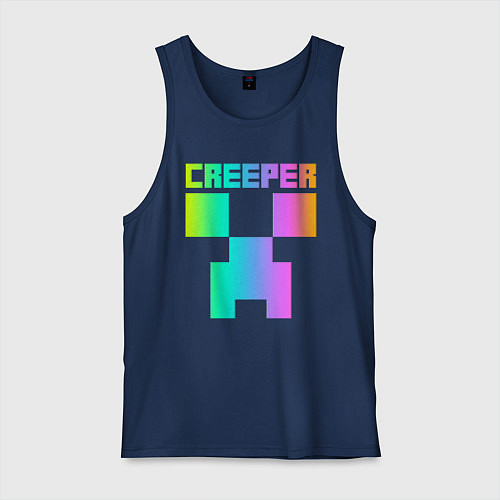 Мужская майка MINECRAFT CREEPER / Тёмно-синий – фото 1