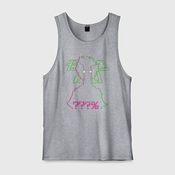 Майка мужская хлопок Mob Psycho 100%, цвет: меланж