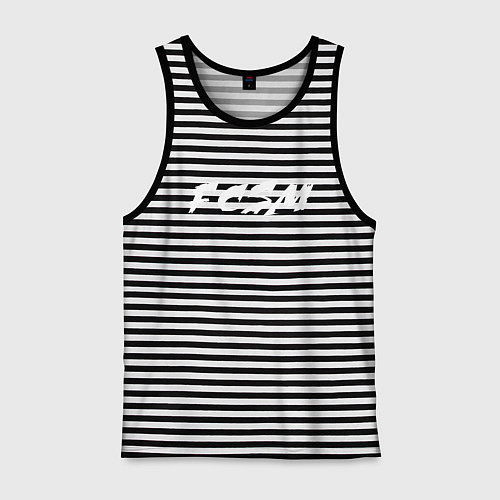 Мужская майка FCSM / Черная тельняшка – фото 1