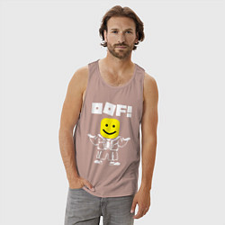 Майка мужская хлопок ROBLOX, цвет: пыльно-розовый — фото 2