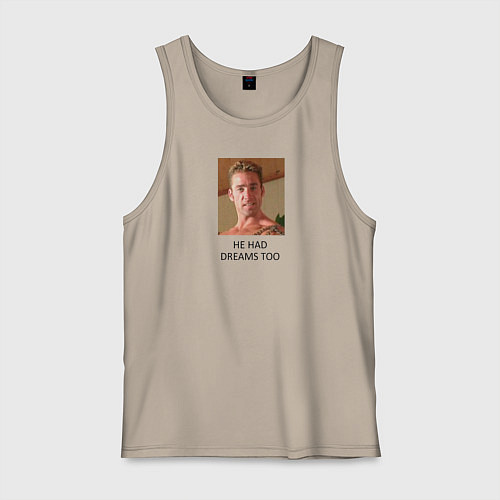 Мужская майка He had dreams too / Миндальный – фото 1