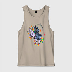 Мужская майка Смерть на единороге