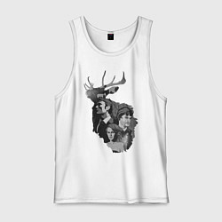 Майка мужская хлопок Hannibal, цвет: белый