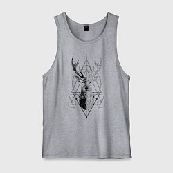 Мужская майка Polygonal deer