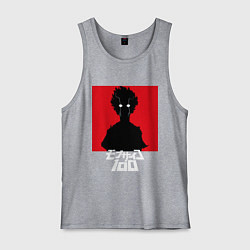 Майка мужская хлопок Mob psycho 100 Z, цвет: меланж