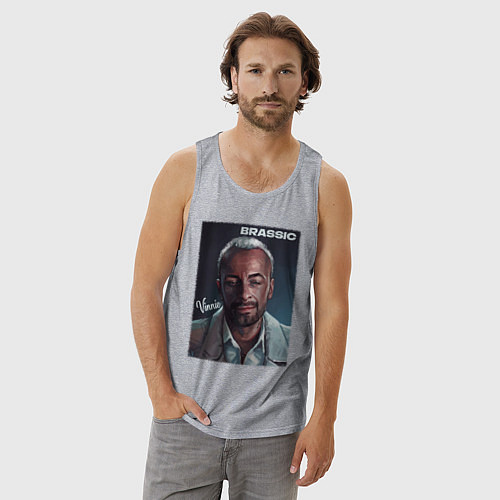 Мужская майка Голяк Brassic Винни / Меланж – фото 3