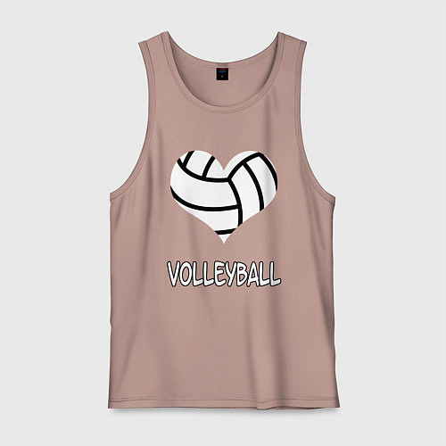Мужская майка ВОЛЕЙБОЛ / Пыльно-розовый – фото 1