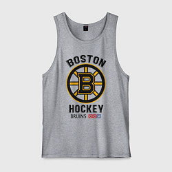 Майка мужская хлопок BOSTON BRUINS NHL, цвет: меланж