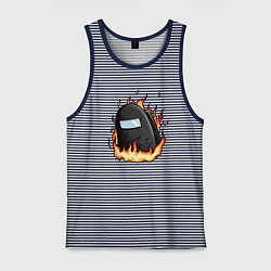 Мужская майка Among Us fire