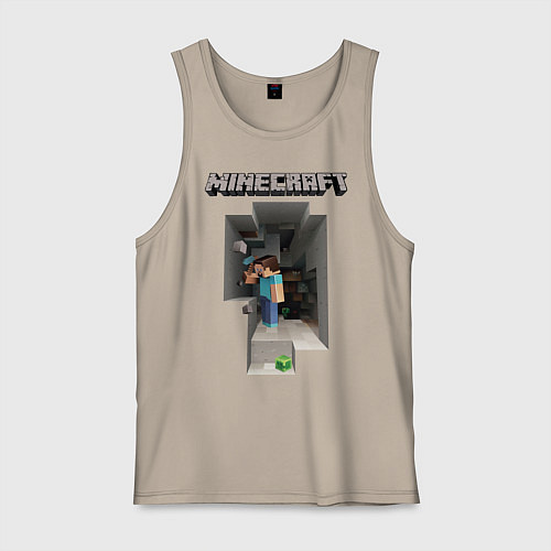 Мужская майка Minecraft / Миндальный – фото 1
