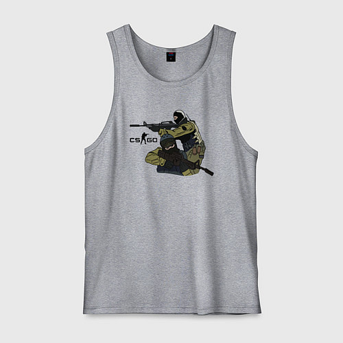 Мужская майка CS:GO / Меланж – фото 1