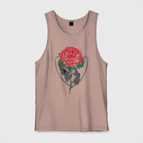 Мужская майка Skull&Rose / Пыльно-розовый – фото 1