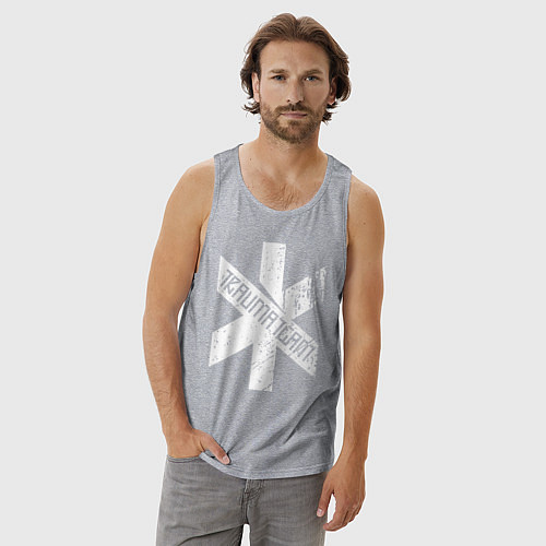 Мужская майка TRAUMA TEAM Cyberpunk 2077 / Меланж – фото 3