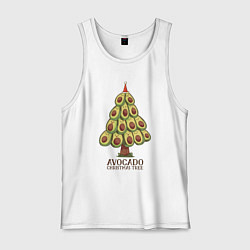 Мужская майка Avocado Christmas Tree