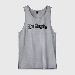 Майка мужская хлопок Los Angeles, цвет: меланж