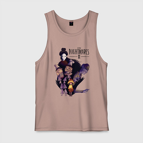 Мужская майка LITTLE NIGHTMARES ЛИТЛ НАЙТМЕРС / Пыльно-розовый – фото 1