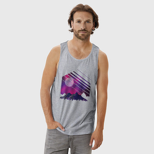 Мужская майка Mountain Galaxy / Меланж – фото 3