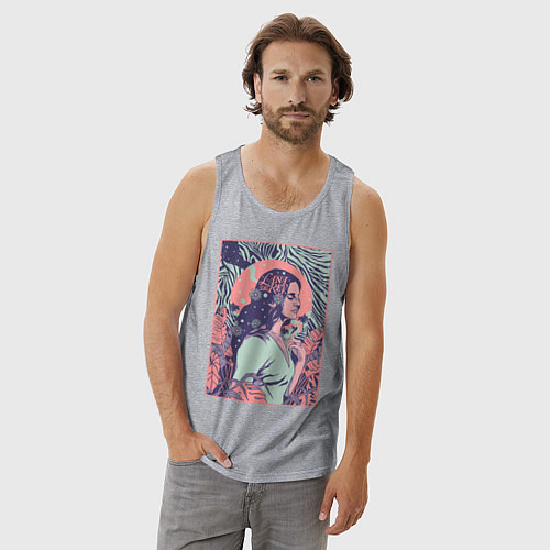 Мужская майка Lana del rey / Меланж – фото 3