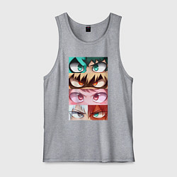 Майка мужская хлопок MY HERO ACADEMIA MHA, цвет: меланж