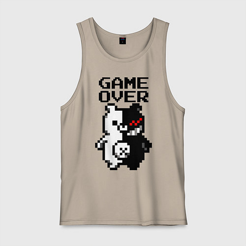 Мужская майка MONOKUMA GAME OVER / Миндальный – фото 1