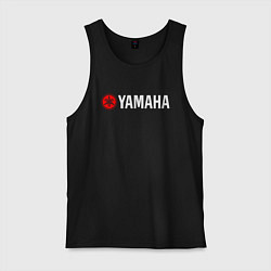 Майка мужская хлопок YAMAHA ЯМАХА, цвет: черный