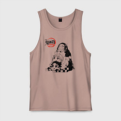 Мужская майка Танджиро Зеницу Иноске Незуко