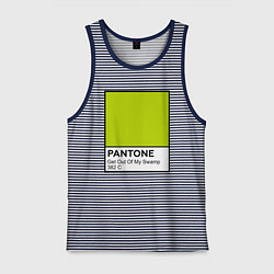 Майка мужская хлопок Shrek: Pantone Color, цвет: синяя тельняшка