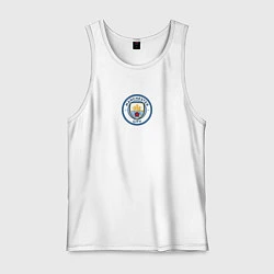 Майка мужская хлопок MAN CITY EST 1894, цвет: белый