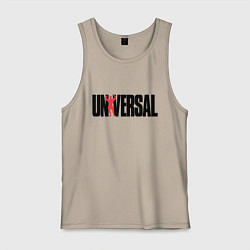 Майка мужская хлопок ANIMAL UNIVERSAL ЭНИМАЛ, цвет: миндальный