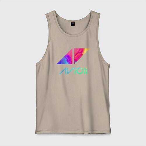 Мужская майка AVICII RAIBOW / Миндальный – фото 1