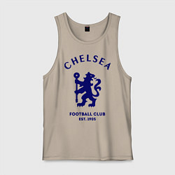Майка мужская хлопок Chelsea Est. 1905, цвет: миндальный