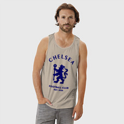 Майка мужская хлопок Chelsea Est. 1905, цвет: миндальный — фото 2