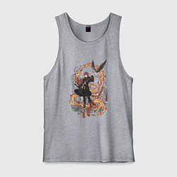 Майка мужская хлопок Дилюк в деле, цвет: меланж