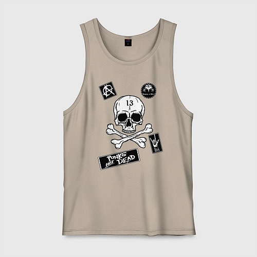 Мужская майка Как у КНЯZZя Король и Шут / Миндальный – фото 1